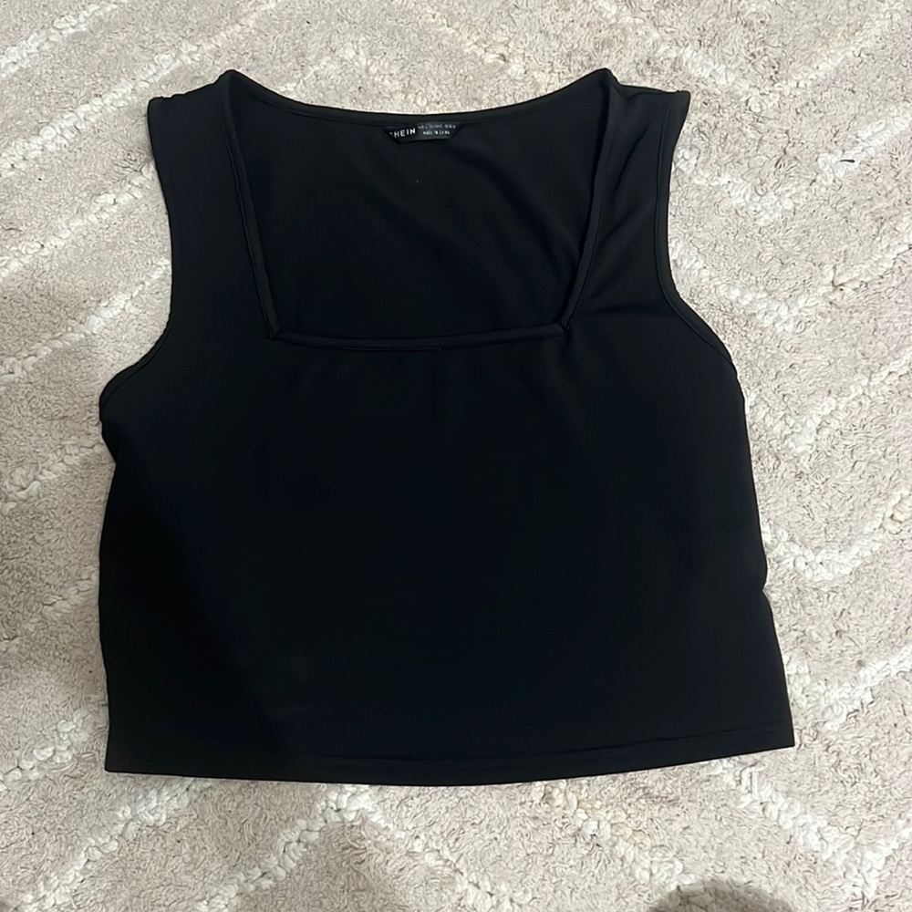 Shein Black cropped tank
